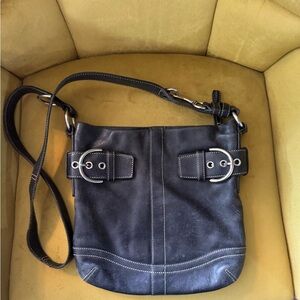 Vintage Coach leather crossbody bag